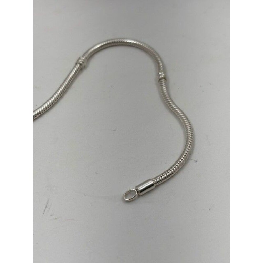 Pandora Moments 8.3" Heart Closure Snake Chain Charm Bracelet Silver 599539C00 - Picture 7 of 8